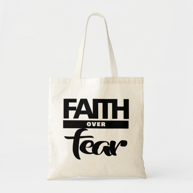 Faith Over Fea Tote Bag (Front)