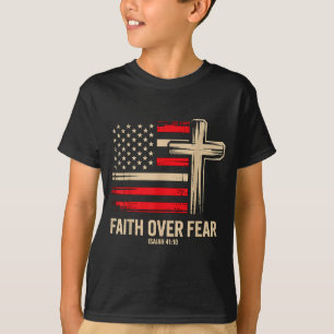Faith Over Fear American Flag T-Shirt
