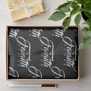 Faith Over Fear Black Tissue Paper