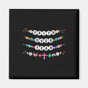 Faith Over Fear Bracelets Christian Faith Jesus Re Magnet