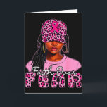 Faith Over Fear Christian Black Women Afro Breast  Card<br><div class="desc">Faith Over Fear Christian Black Women Afro Breast Cancer</div>