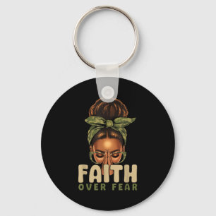Faith Over Fear Christian Camo African American Af Key Ring