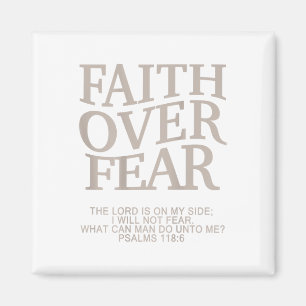 Faith Over Fear Christian Easter Youth Teen Girl B Magnet