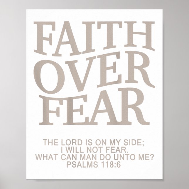 Faith Over Fear Christian Easter Youth Teen Girl B Poster (Front)