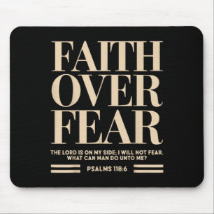 Faith Over Fear Christian Jesus Toddler God Son Si Mouse Pad