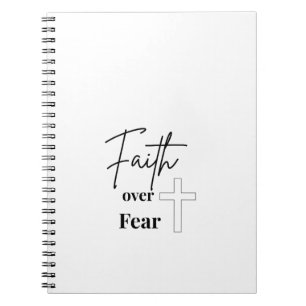 Faith Over Fear Christian Prayer Notebook