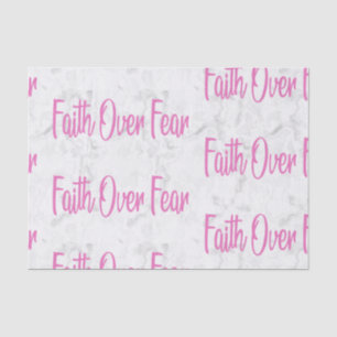 Faith Over Fear Christian Religious Inspirational Tissue Paper