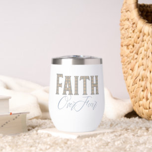 Faith Over Fear Christian Typography Design