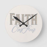 Faith Over Fear Christian Typography Design