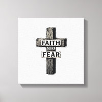 Faith Over Fear Cross Vintage Engraving Shirt (1)