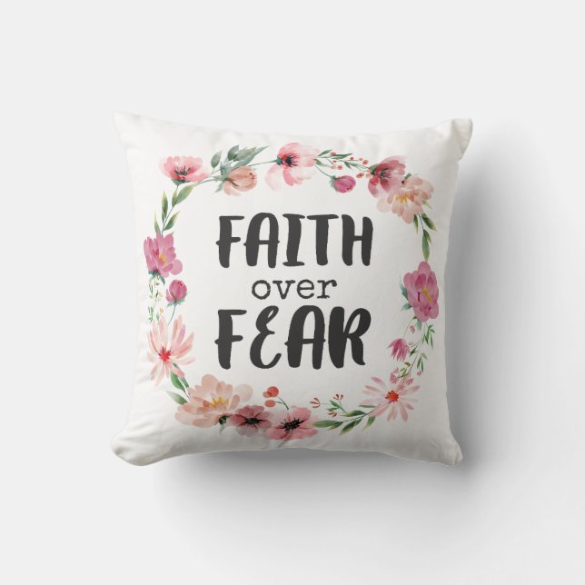 Faith Over Fear Cushion (Front)