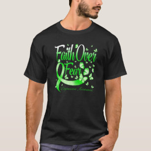 Faith Over Fear Depression Awareness Butterfly T-Shirt
