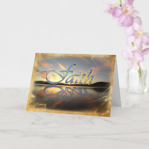 Faith Over Fear Folded Greeting Card