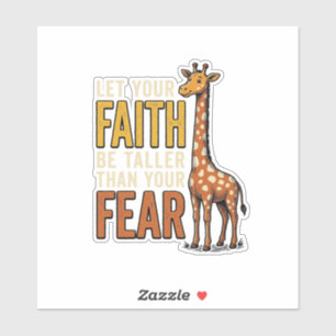 Faith Over Fear Giraffe Vintage Christian Shirt_1