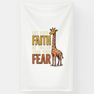 Faith Over Fear Giraffe Vintage Christian Shirt_1 Banner
