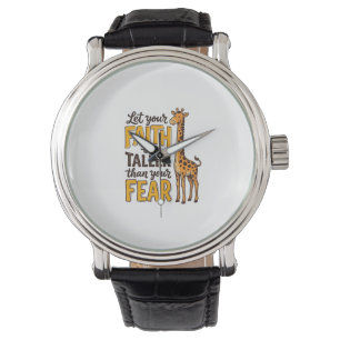 Faith Over Fear Giraffe Vintage Christian Shirt De Watch