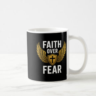 Faith Over Fear Gold Coffee Mug