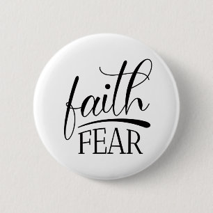 Faith Over Fear Gospel Graphics Famous Christian 6 Cm Round Badge