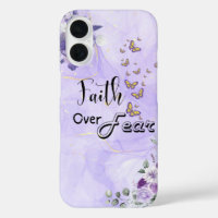 Faith Over Fear – Inspirational Bible Verse iPhone