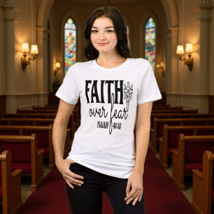 Faith Over Fear Isaiah 41:10 Cross Tee