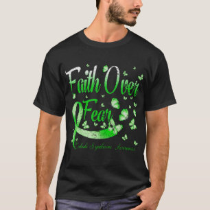 Faith Over Fear Kabuki Syndrome Awareness Butterfl T-Shirt