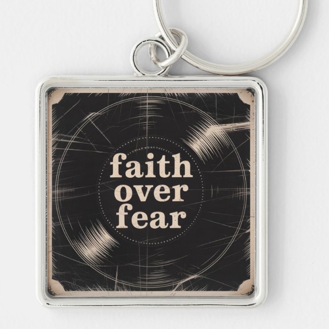 Faith Over Fear Key Ring (Front)