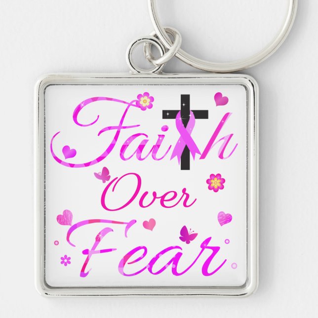 Faith Over Fear Key Ring (Front)