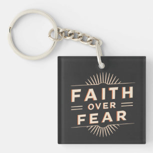 Faith Over Fear Key Ring