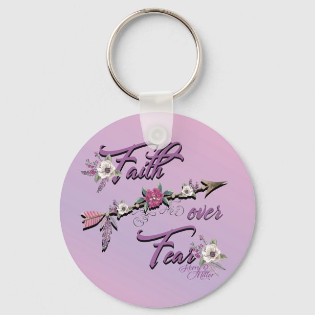 Faith Over Fear Keychain (Front)