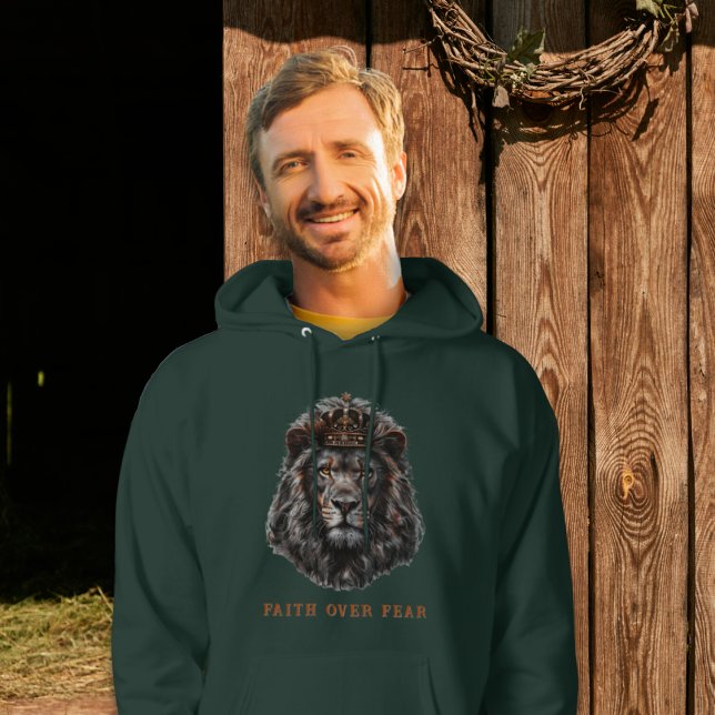 Faith Over Fear Lion Hoodie (Creator Uploaded)
