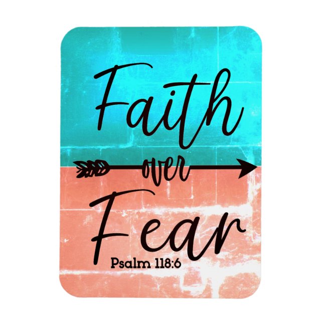 Faith over Fear magnet (Vertical)