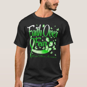 Faith Over Fear Mental Illness Awareness Butterfly T-Shirt