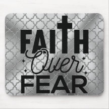 Faith Over Fear Metallica Mouse Pad