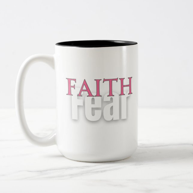 FAITH OVER FEAR Mug (Left)