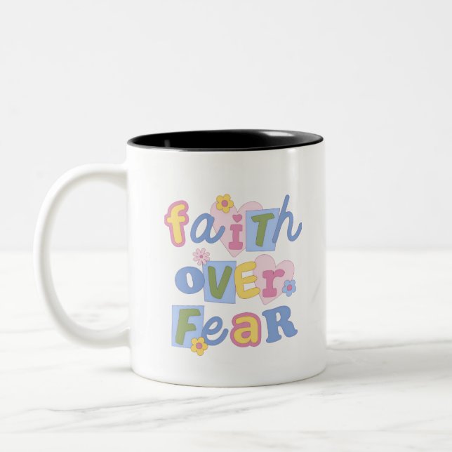 Faith Over Fear Mug 11oz (Left)