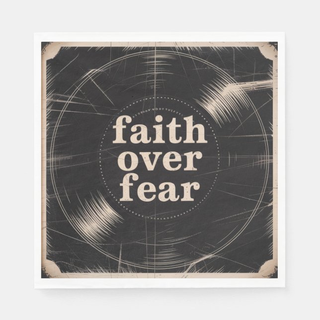 Faith Over Fear Napkin (Front)