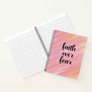 Faith over fear  notebook