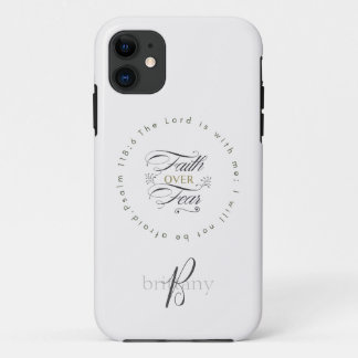 Faith Over Fear Personalised Motivational Case-Mate iPhone Case