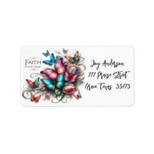 "Faith Over Fear" Personalized Address Labels