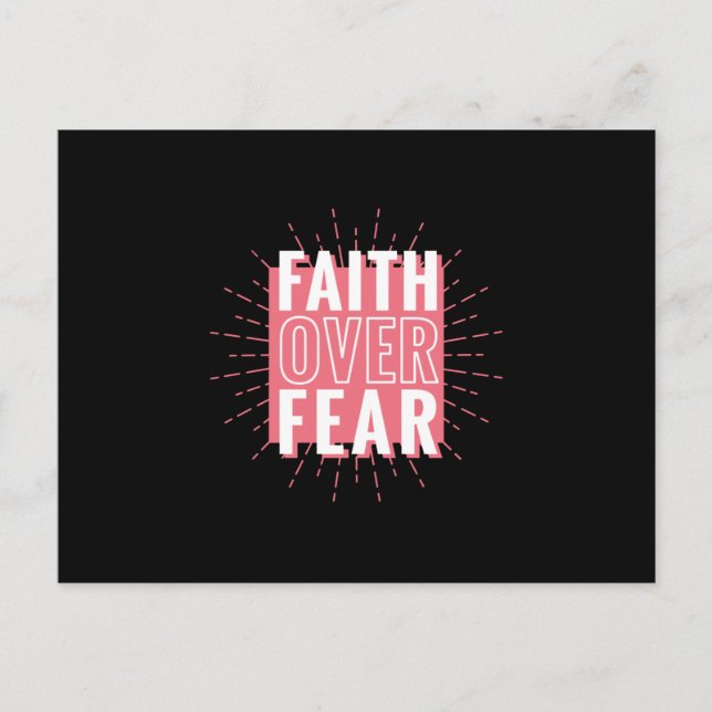 Faith Over Fear Postcard (Front)