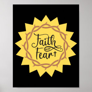 faith over fear poster