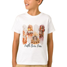 Faith Over Fear Psalm 23:4 Autumn Shirt