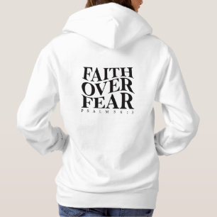 Faith Over Fear Psalm 56:3 Christian Bible Verse Hoodie