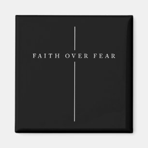 Faith Over Fear Psalm Christian Bible Verse Quote Magnet