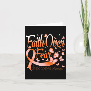 Faith Over Fear Rsd Crps Awareness Butterfly Card