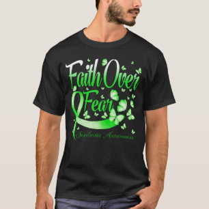 Faith Over Fear Scoliosis Awareness Butterfly T-Shirt