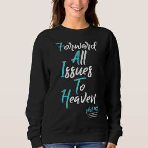 Faith Over Fear Spiritual Uplifting Christian Plus Sweatshirt