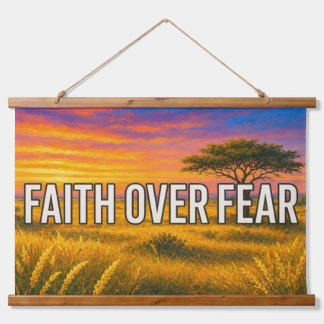 Faith Over Fear Tapestry