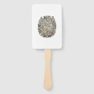 Faith Over Fear Vintage Floral Butterfly Hand Fan