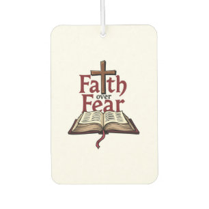 Faith Over Fear Vintage Jesus Faith Tee (1) Car Air Freshener